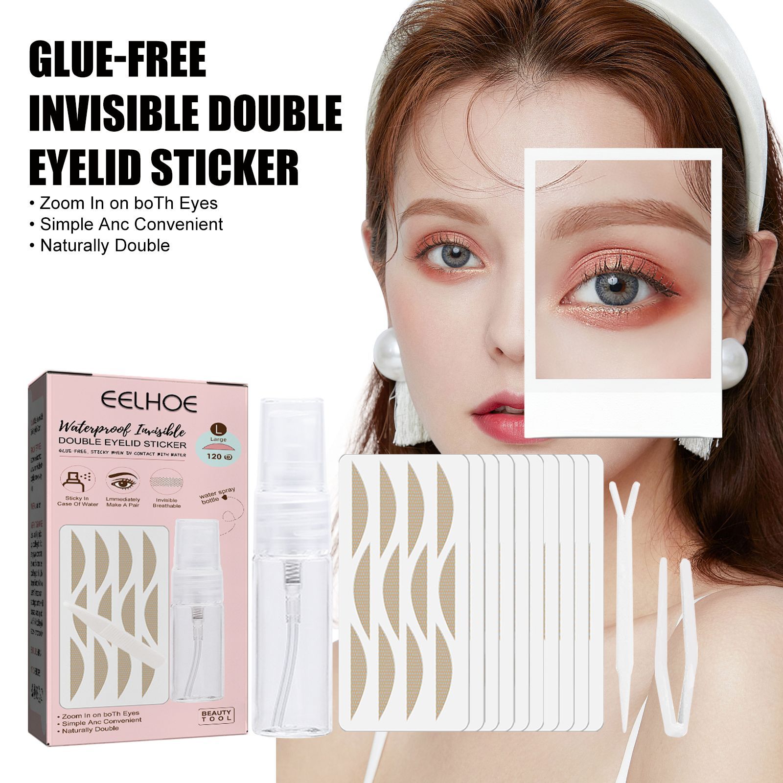 Lids By Design Eyelid Strips Breathable And Waterproof Lids By Design  Double Eyelid Strips With Fork Rods And Tweezers - Beauty & Health - Temu