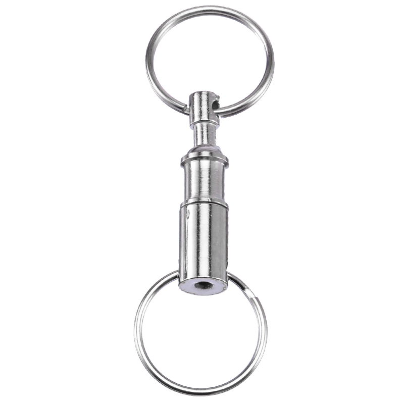 Pull-Apart Quick Release Key Ring Easy Detach Double Snap Key Chain Gift