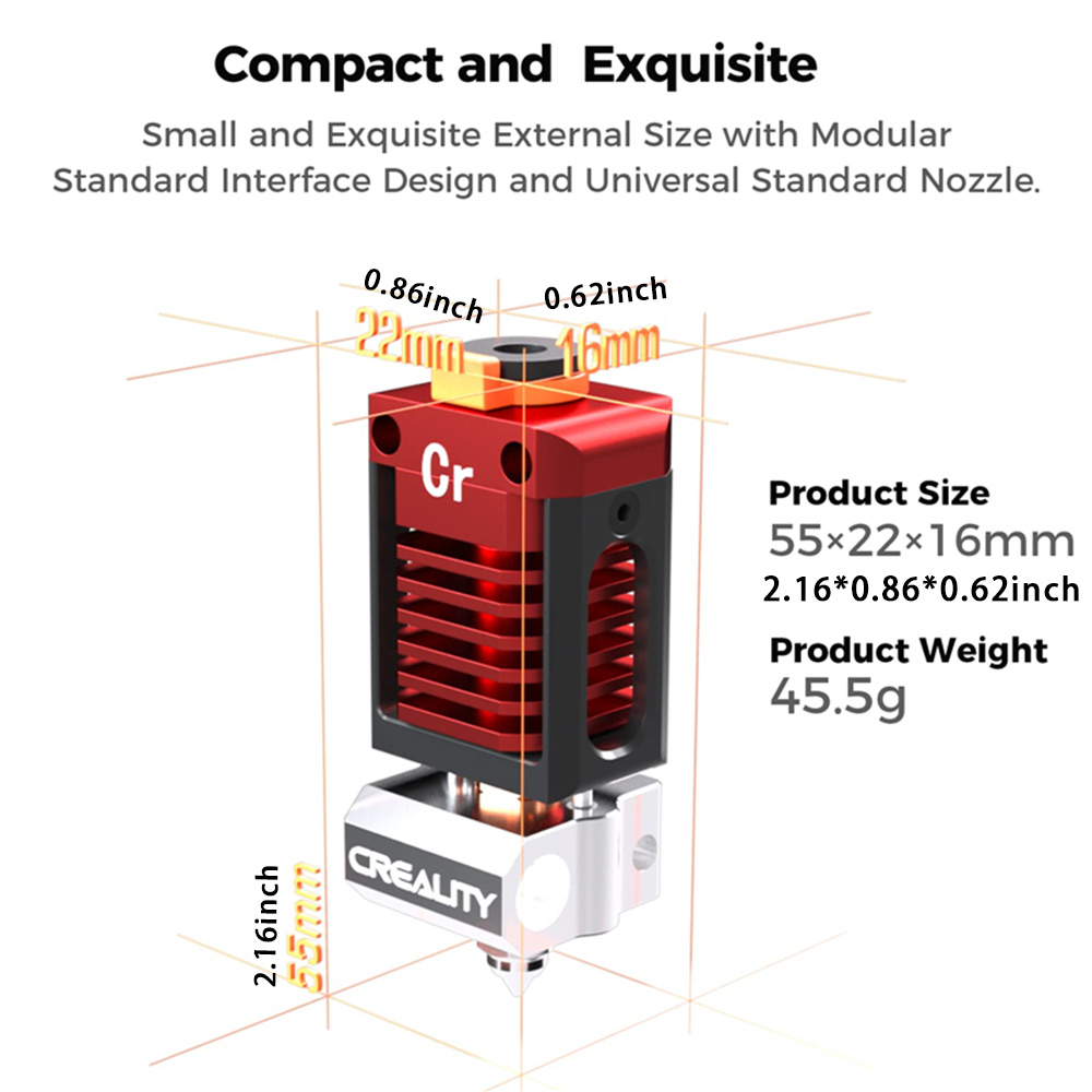 Creality Imprimante 3D Hotend Pro Spider V3