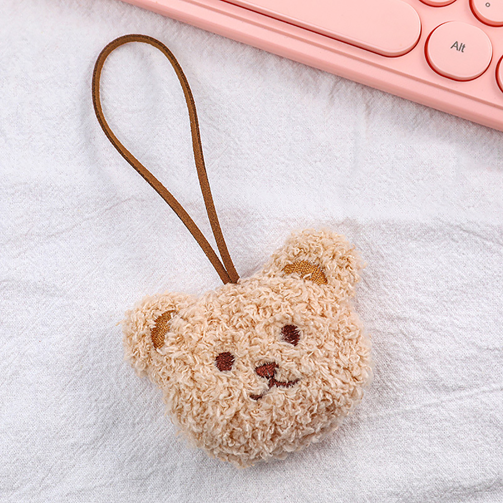 Cute Bear Keychain With Organza Bags Thank You Kraft Tags - Temu