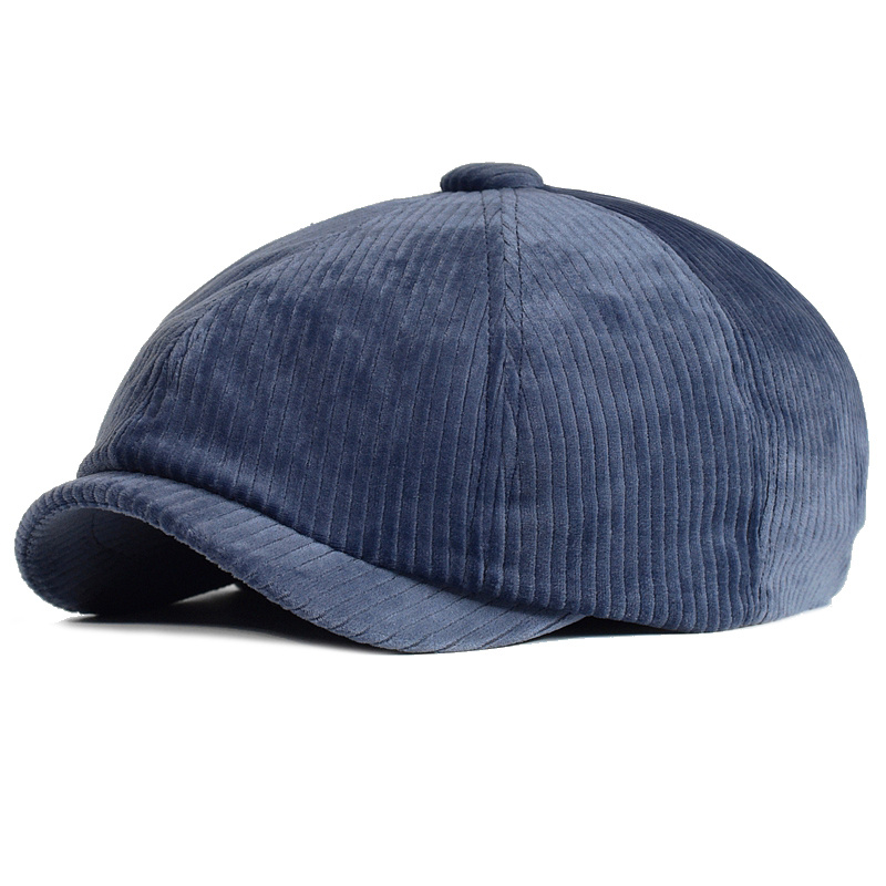 Unisex All Seasons Newsboy Men And Women Warm Octagonal Hat For
