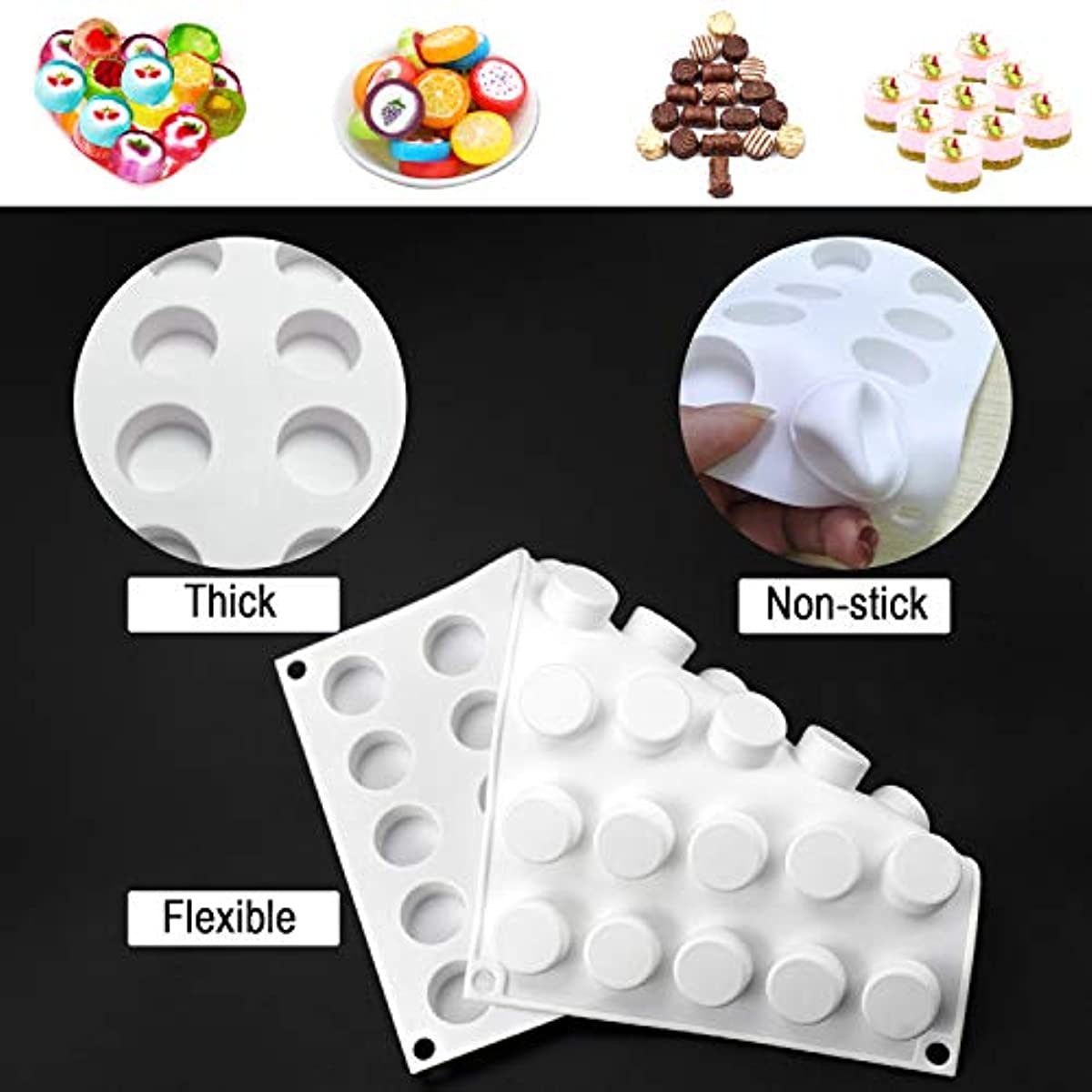 24 Cavity Silicone Candy Mold For Gummy Chocolate Truffles - Temu