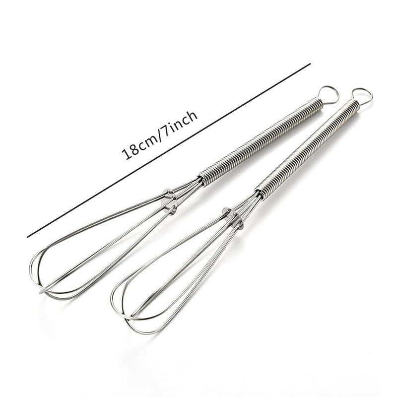 1pc Stainless Steel Spring Whisk Mini Small Stainless Steel Balloon Wire  Whisk