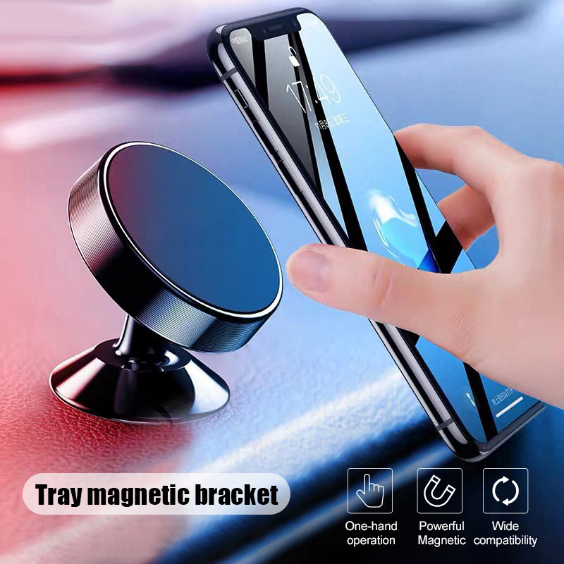 magnetic car phone holder mobile cell phone holder stand magnet mount bracket in car for iphone 13 12 samsung redmi xiaomi 3