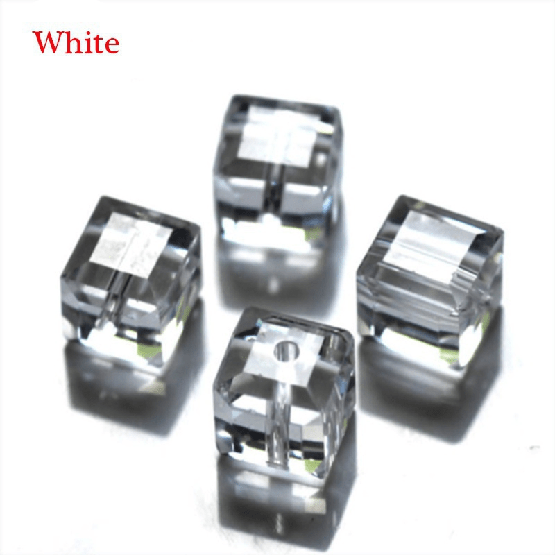 Arricraft 100 Cube Spacers Beads, Gold Cornerless Cube Metal Beads