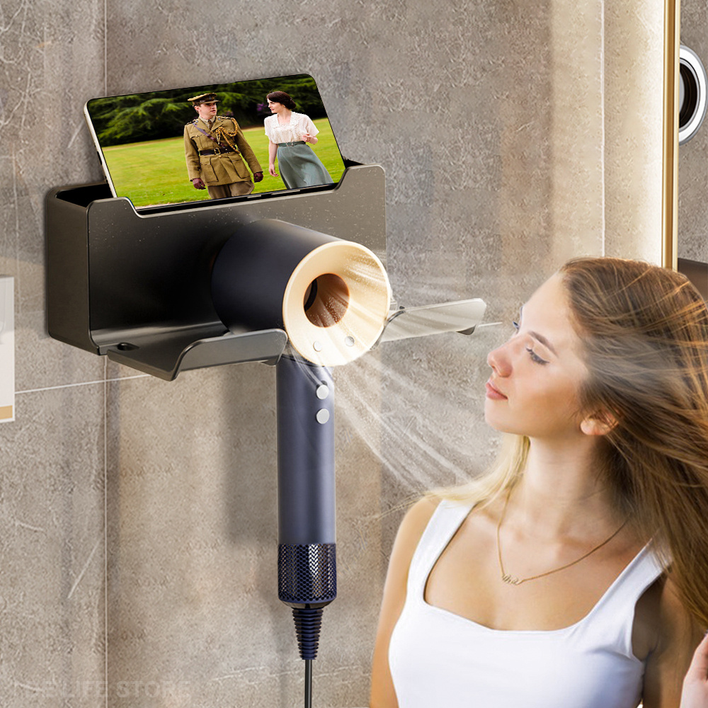 Wall Mounted Hair Dryer Holder - Blow Dryer Holder for Dyson
