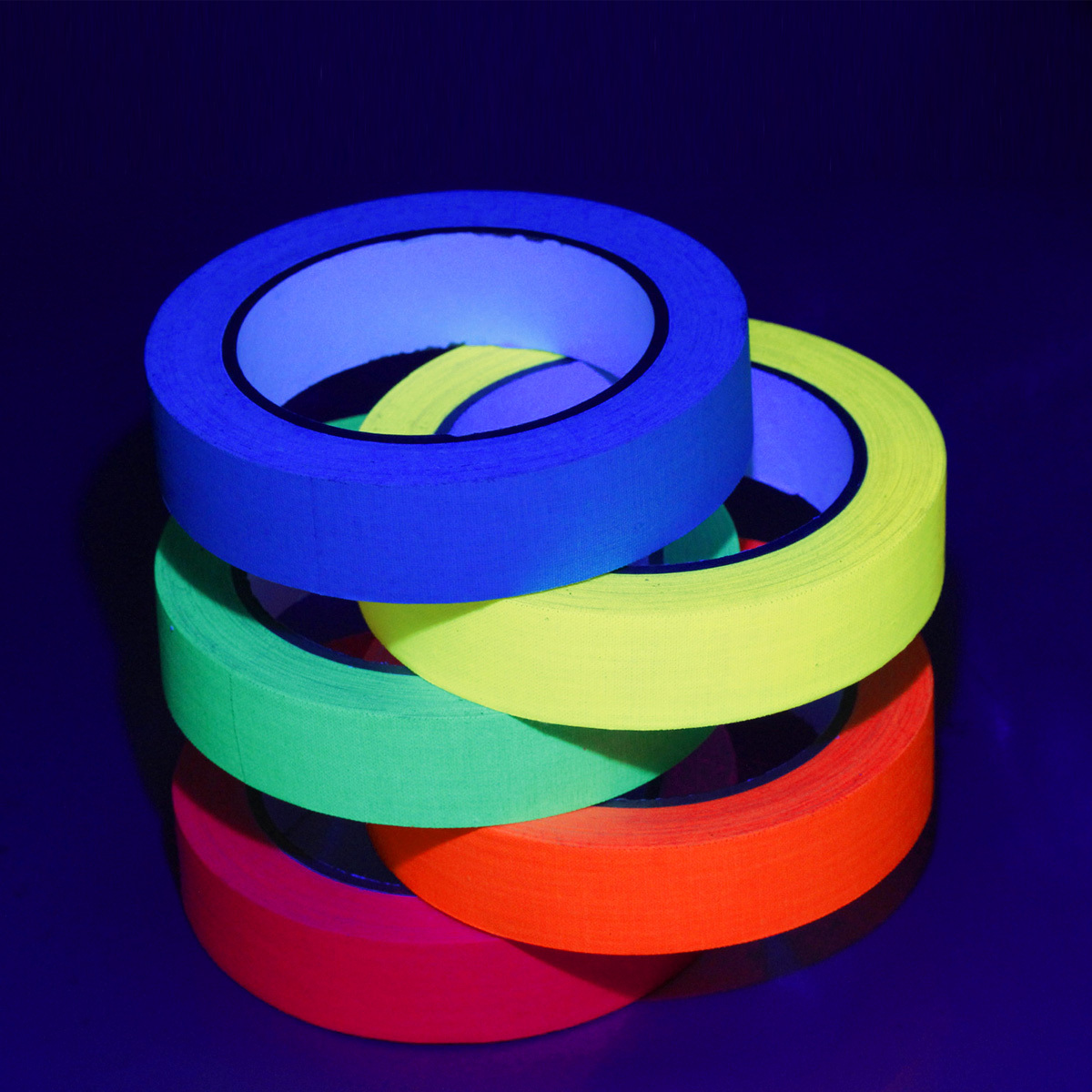 Fluorescent Tape Luminous Fluorescent UV Highlighter Colored Tape