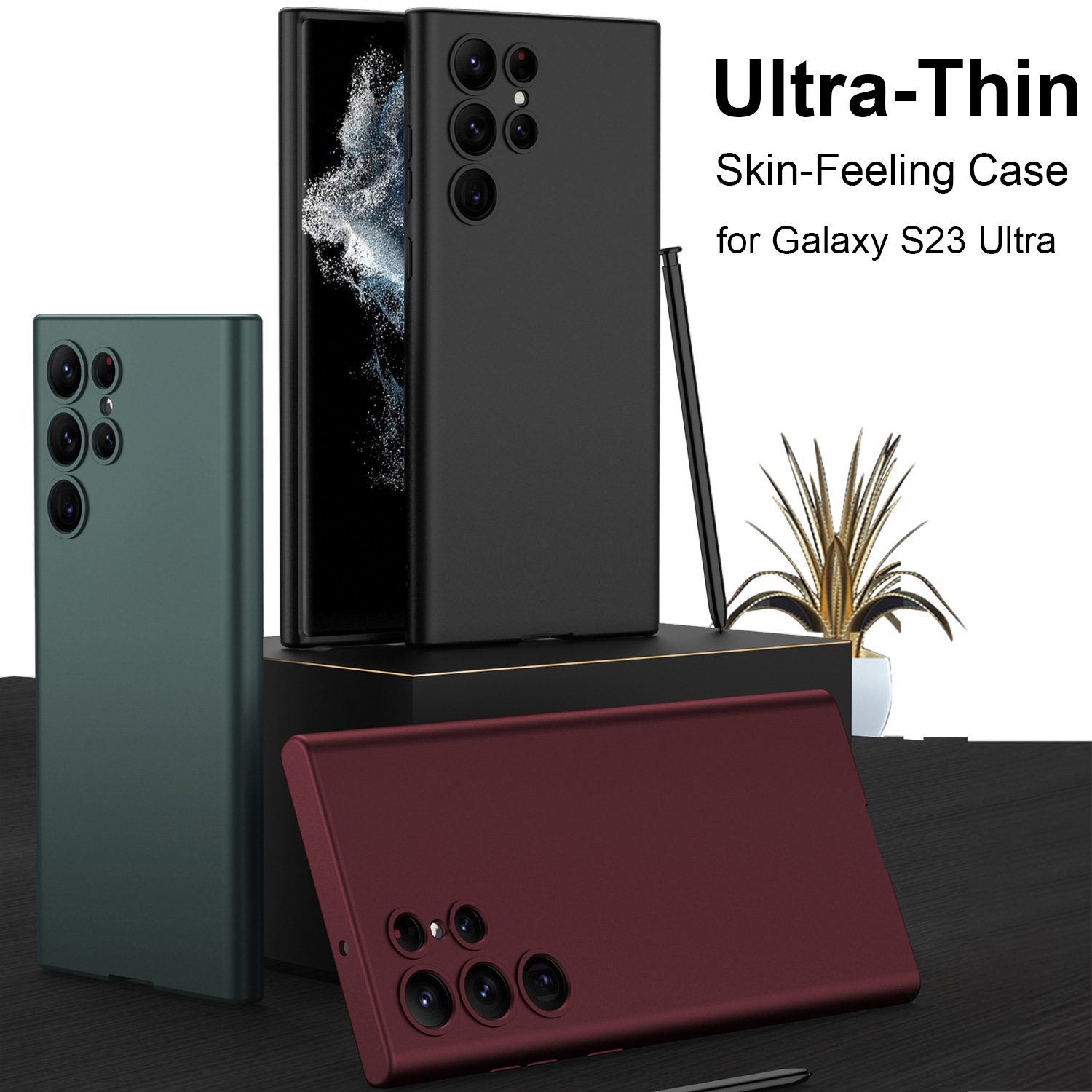 Para Samsung S23 Ultra Plus 5G Funda Esmerilada Mate De Lujo S22 S21 Mag  Caja De Carga Inalámbrica Segura A Prueba De Golpes