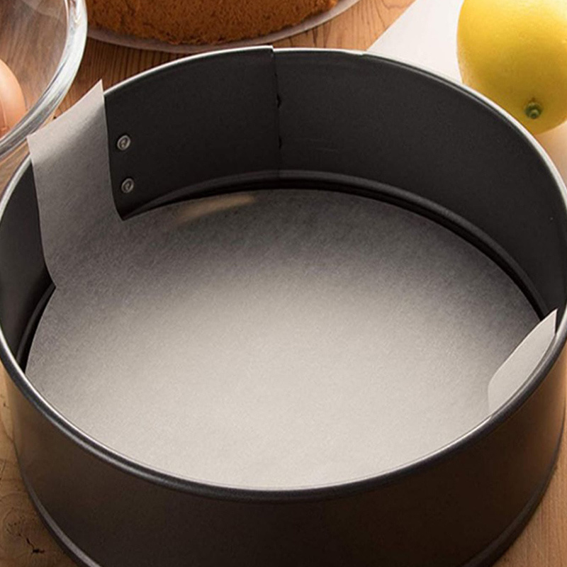 8 Inch Nonstick Cake Pan Baking Liners with Parchment Paper Rounds and Lift Tabs