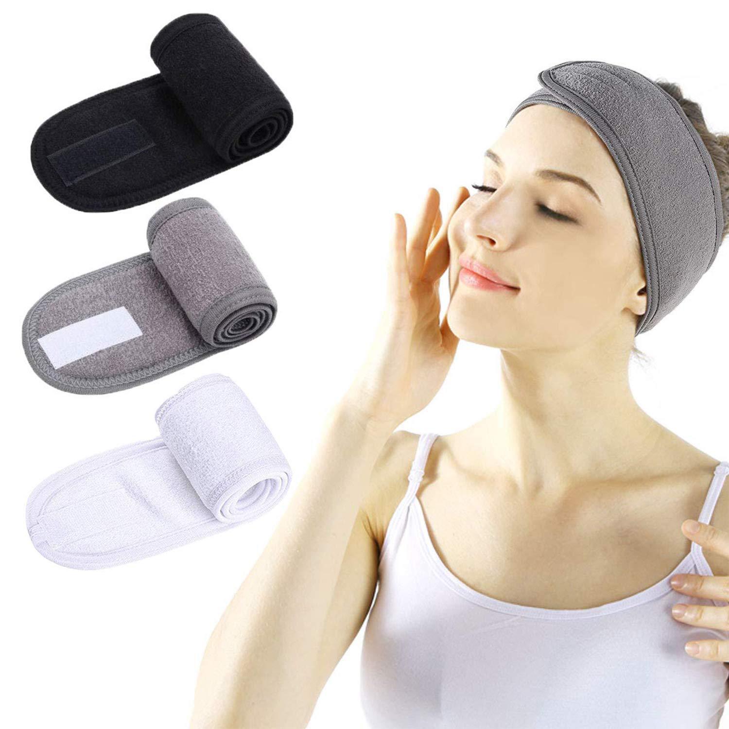 Spa Headband Ultra Soft Adjustable Face Wash Headband Terry - Temu