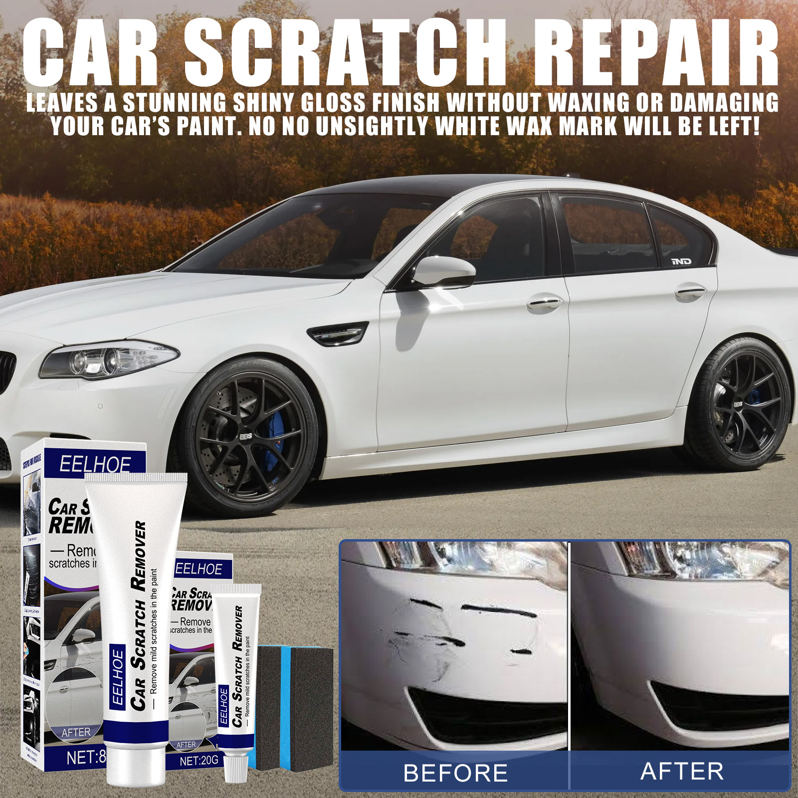 Car Scratch Wax Car Scratch Repair Magic Paint Scratch Wax - Temu