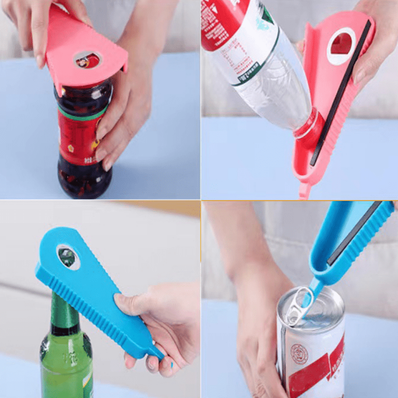 Shop for Multifunction 3 in 1 Bottle Caps Opener Silicone Beer