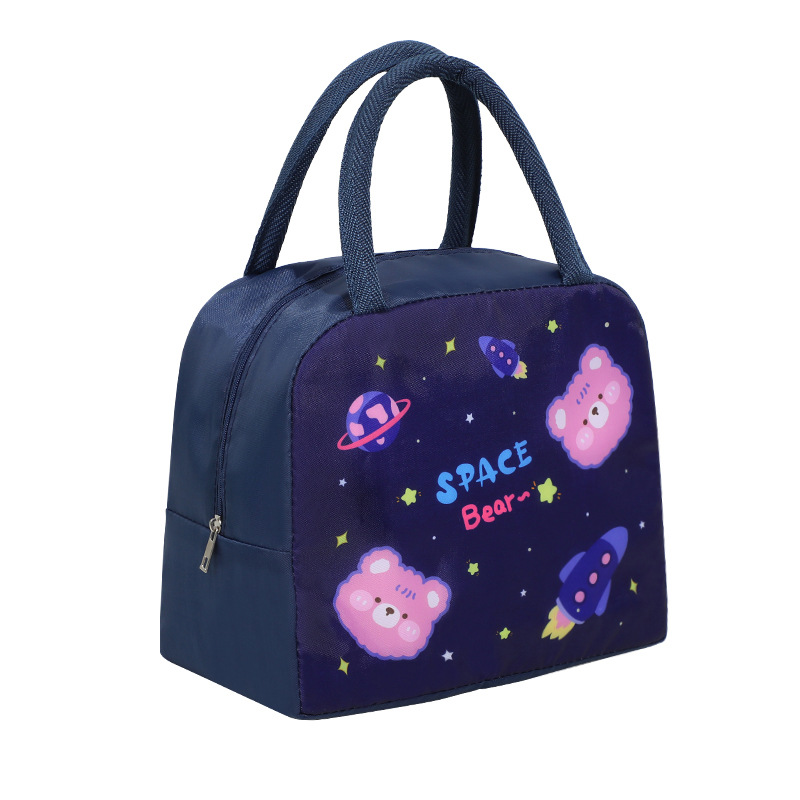 New Cartoon Insulated Lunch Box Tote Bag Hand-held Bento Bag 3d  Three-dimensional Lunch Insulation Bag Aluminum Foil Thickened Lunch Box Bag  - Temu