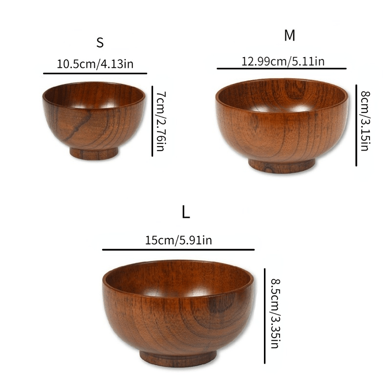 Ciotola Legno Giuggiola 1pc Ciotola Legno Fatta A Mano Casa - Temu Italy