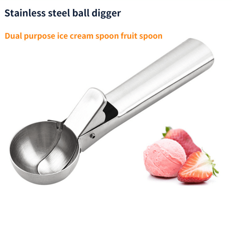 Stainless Steel Ice Cream Scoop, Ball Scoop - Temu