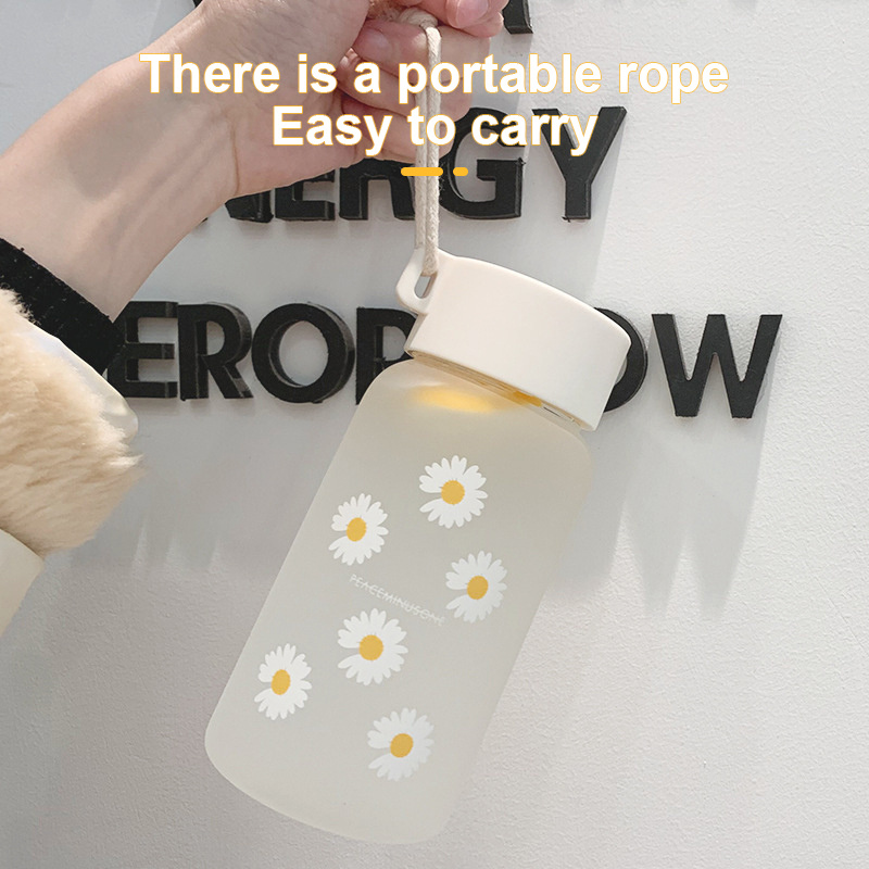 1pc Kleine Daisy Transparente Kunststoff wasserflaschen Bpa - Temu Germany