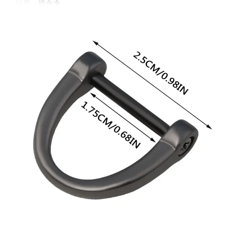 3pcs Loop D-Rings Screw in Shackle Semicircle D Ring for Car Key Chain,Bag Accessories,Temu