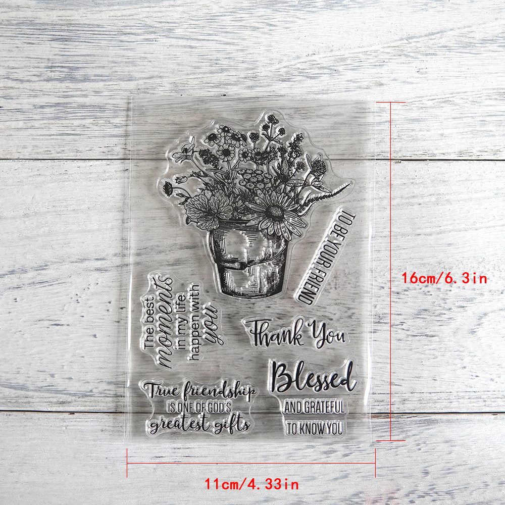 Mangocraft Original Design Painted Flowers Floral Stamps And