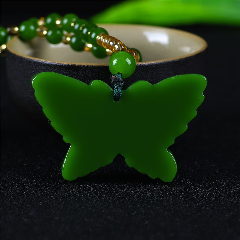 Butterfly on sale jade necklace