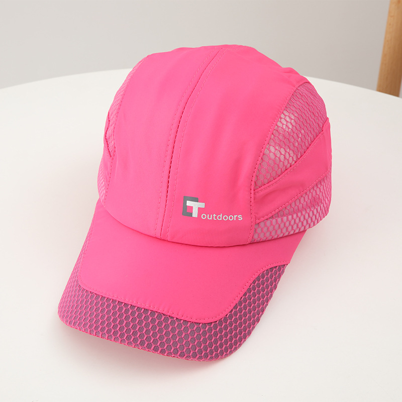 Summer Outdoor Sun Hats Quick Dry Women Men Golf Fishing Adjustable Unisex Baseball  Cap Color: Rose, Size: Adjustable