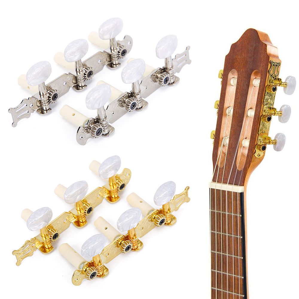 Acheter Accordeur de guitare classique, 2 pièces, touches de réglage de  guitare acoustique, chevilles en acier, têtes de Machine