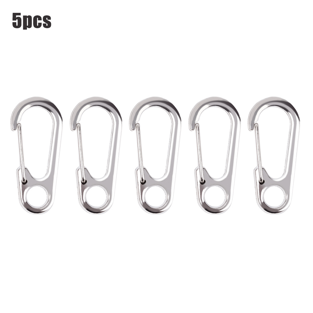 Mini Carabiner Clip, YGAOHF 14pcs Heavy Duty Spring Snap Hooks Spring Clips Keychain Clip Quick Link for Keys/Water Bottle/Pet Tags/Feeders/Flag