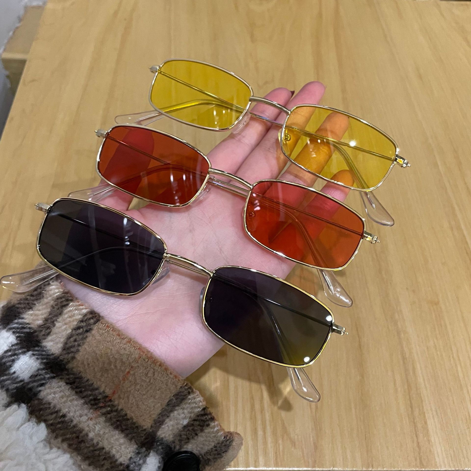 rectangular-frame sunglasses