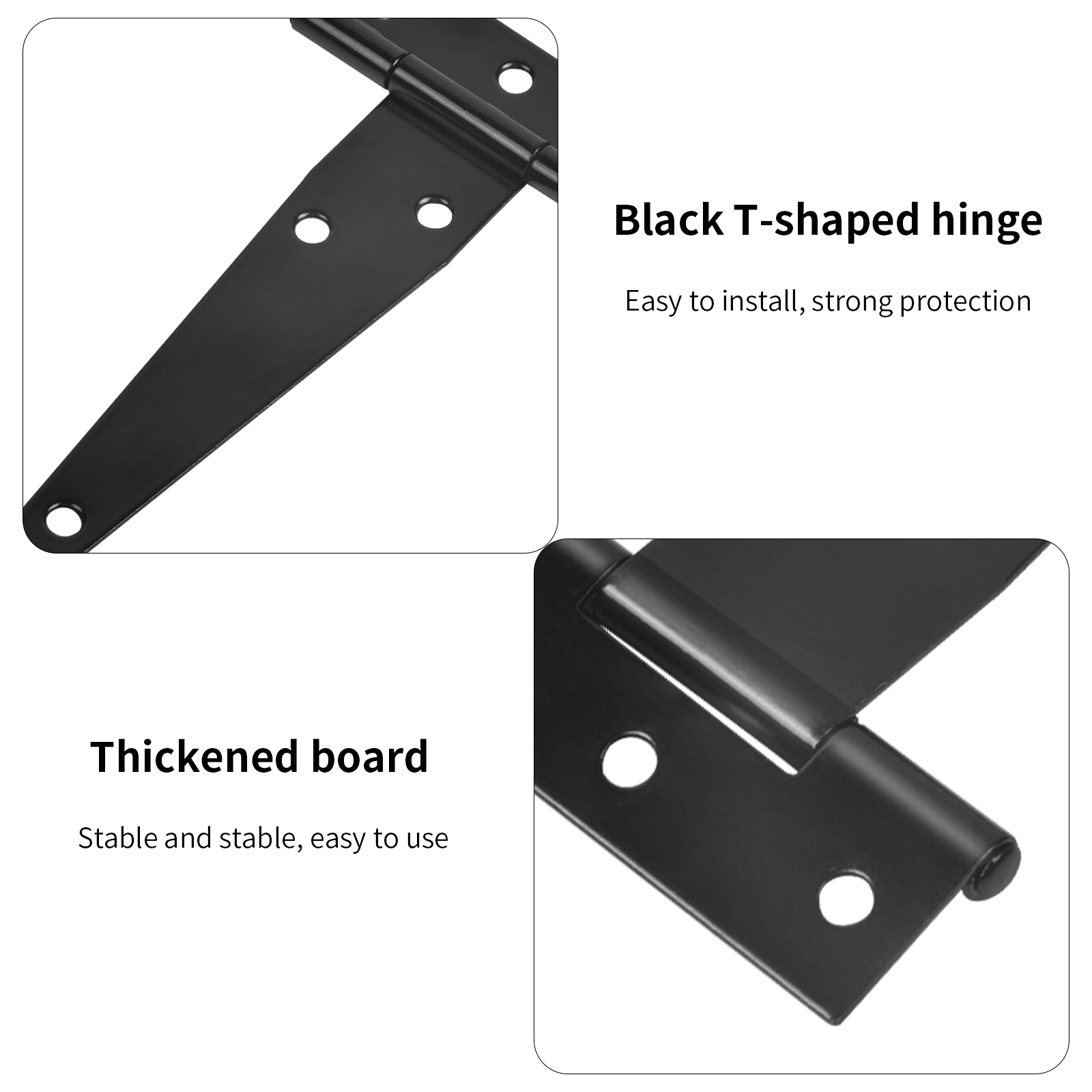 Black Door T Hinges Heavy Duty Tee Hinge T Strap Hinges Door Temu