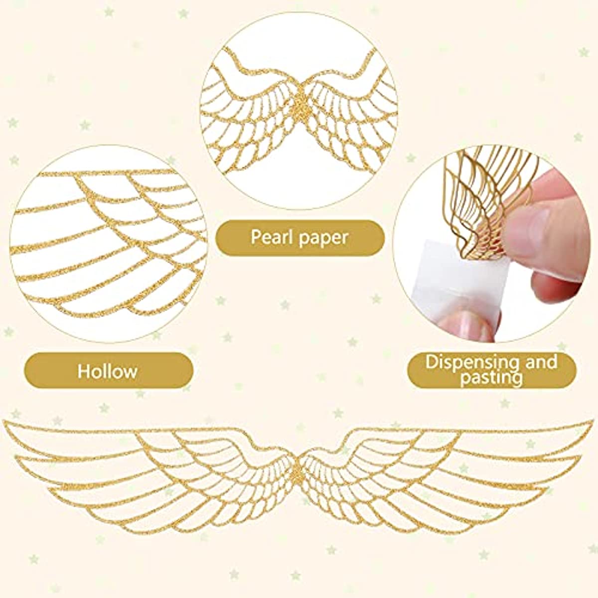 Golden Snitch Wings Chocolates, Wings Cupcake Decorations