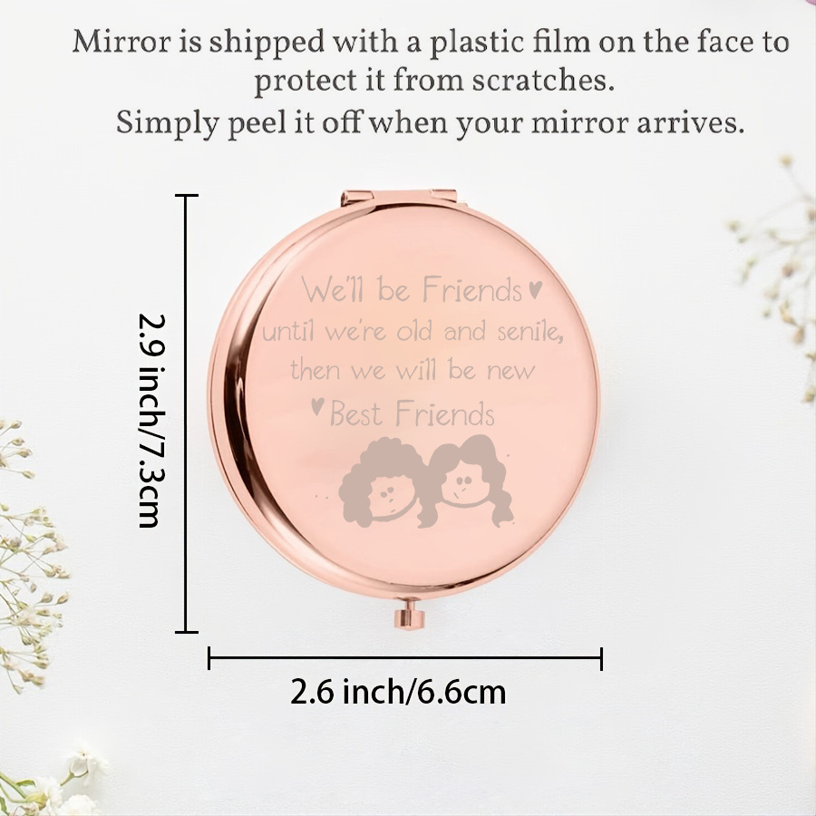 Funny Inspirational and Sarcasm Gifts for Women Compact Makeup Mirror for  Friends Coworker Funny Gifts for Women Folding Makeup Mirror for Boss  Colleagues Christmas Birthday Gifts