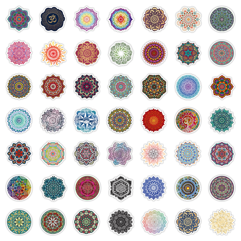 Mandala Stickers Waterproof Mandala Stickers For - Temu