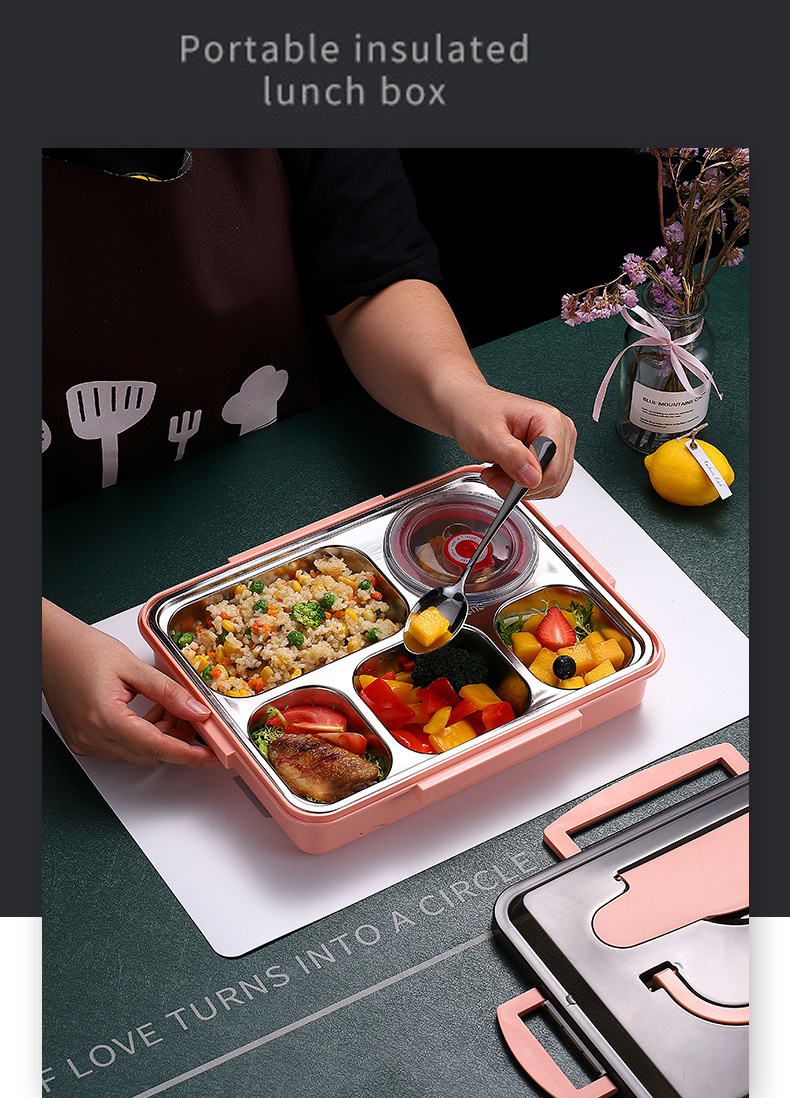 Portable Lunch Box Multi grid Lunch Box Office Worker - Temu