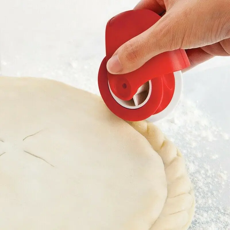 Diy Pastry Dough Lattice Cutter Plastic Rolling Pin Wheel - Temu