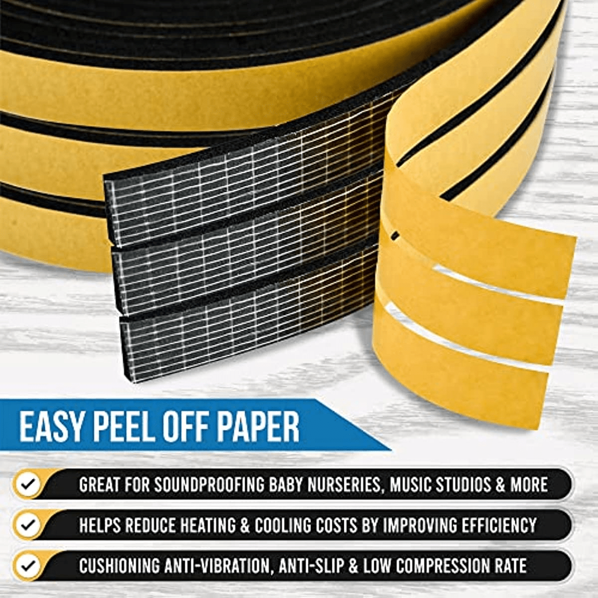 Foam Weather Stripping Door Seal Strip Insulation Tape Roll Temu