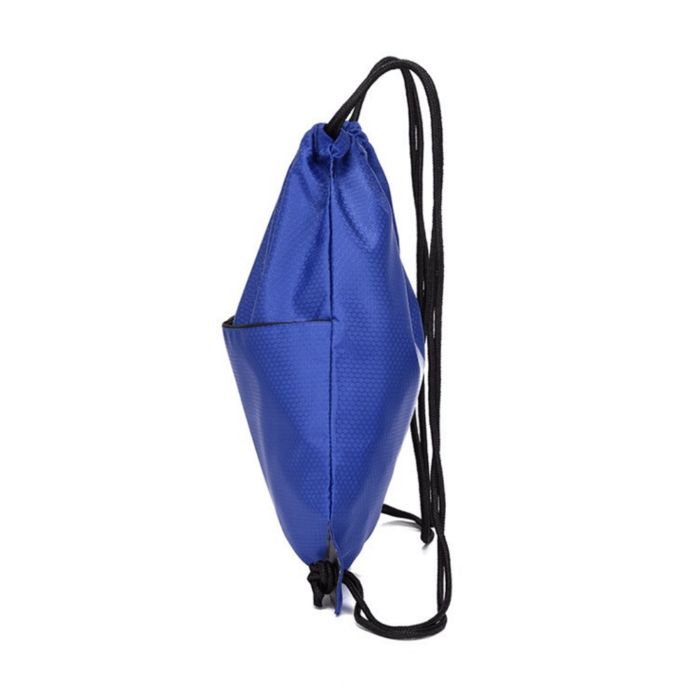 mochila militar azul añil con porta botellas laterales fitness y gym