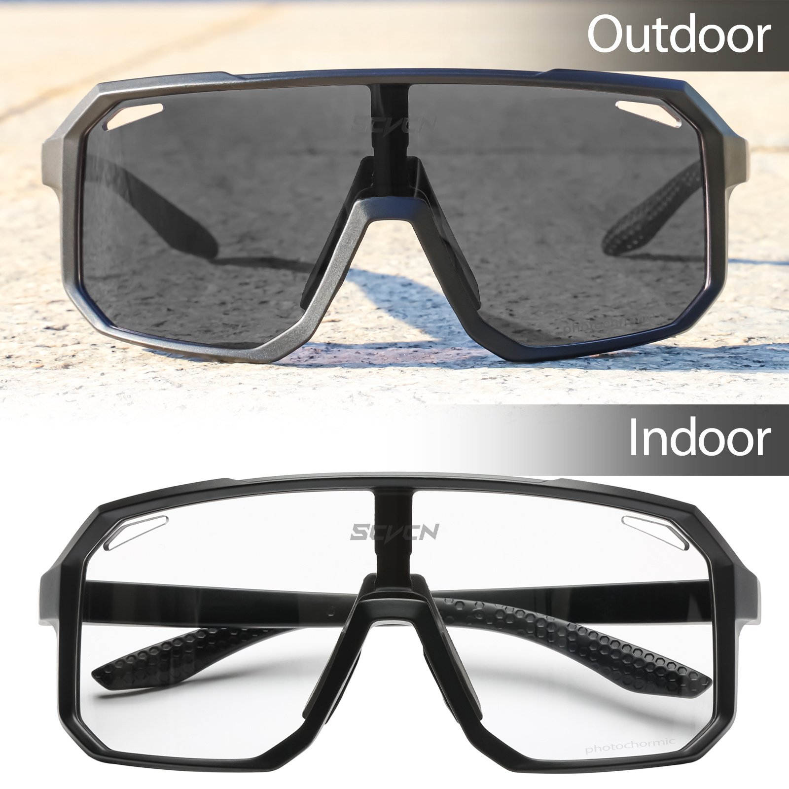Mens Trendy One Piece Bicycle Bike Sunglasses With Windproof UV Protection  And Night Vision Options From Melody2041, $3.98