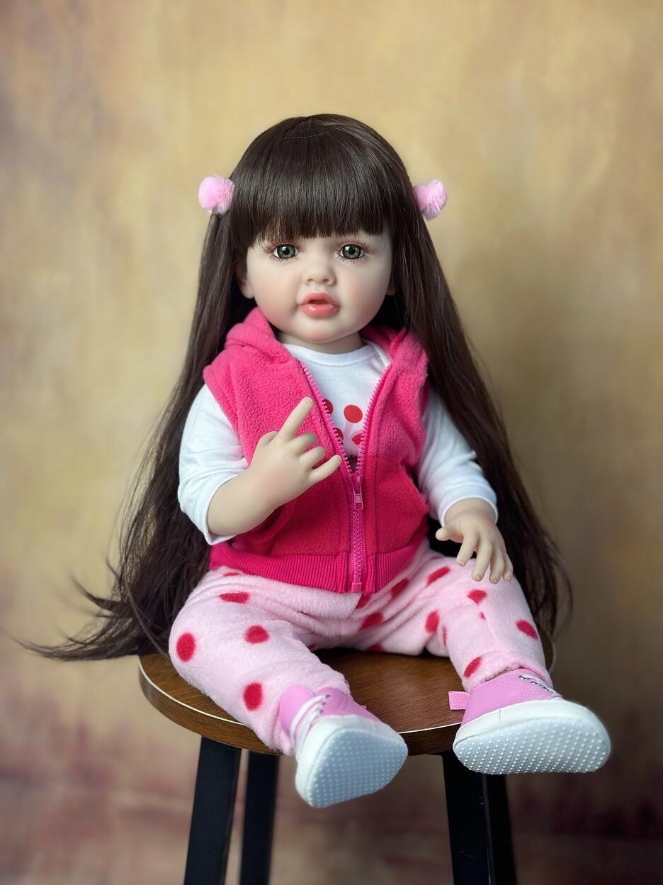 Pinky Reborn Baby Dolls 20 Inch Realistic Newborn Baby Dolls Soft Silicone  Baby Doll with Clothes and Toy Accessories…