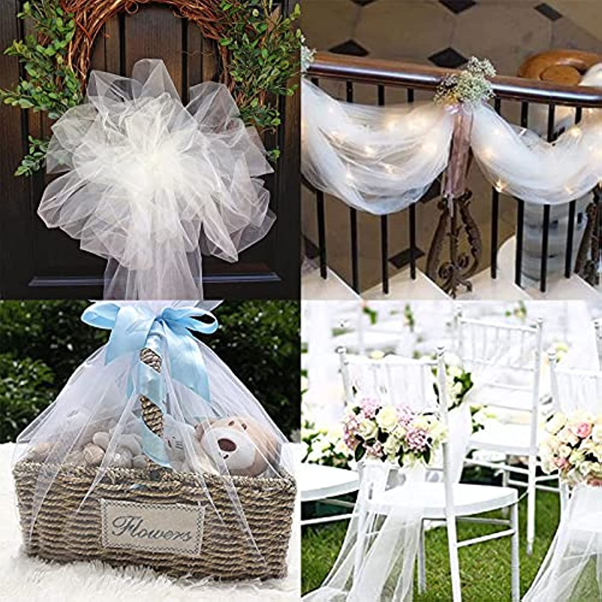 Tulle Fabric Rolls Wedding Decorations Craft Material Soft Tutu Skirt Net  Party -  Israel