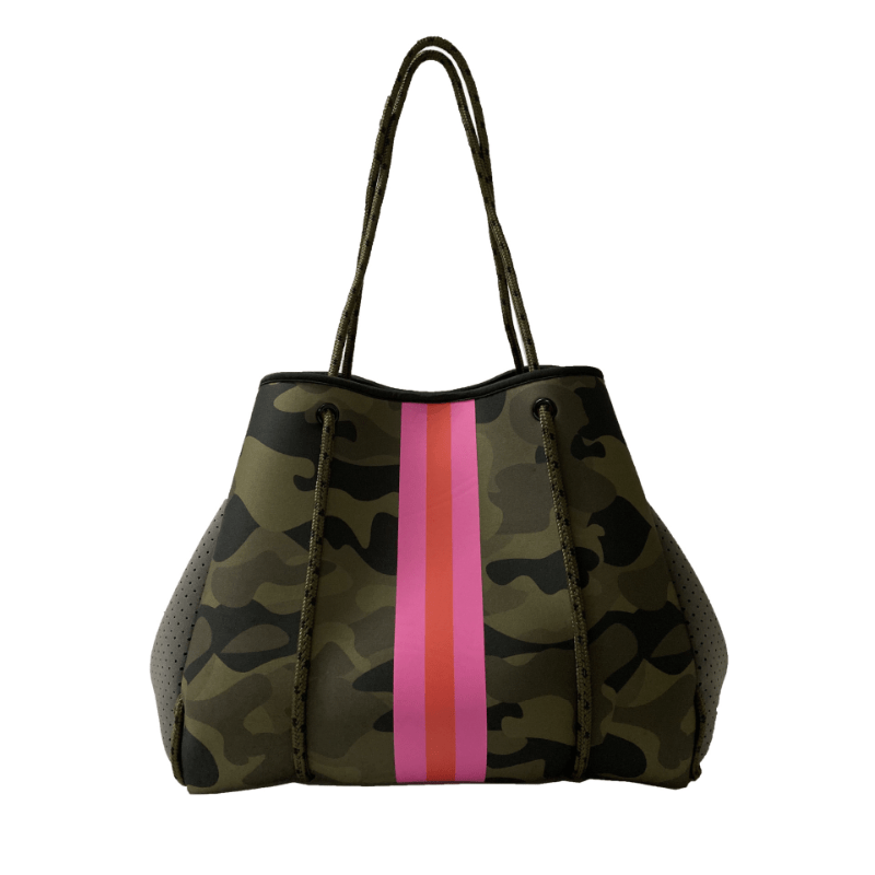 Camouflage Pattern Tote Bag, Neoprene Summer Beach Bag, Lightweight Travel  Handbags Shopping Bag - Temu