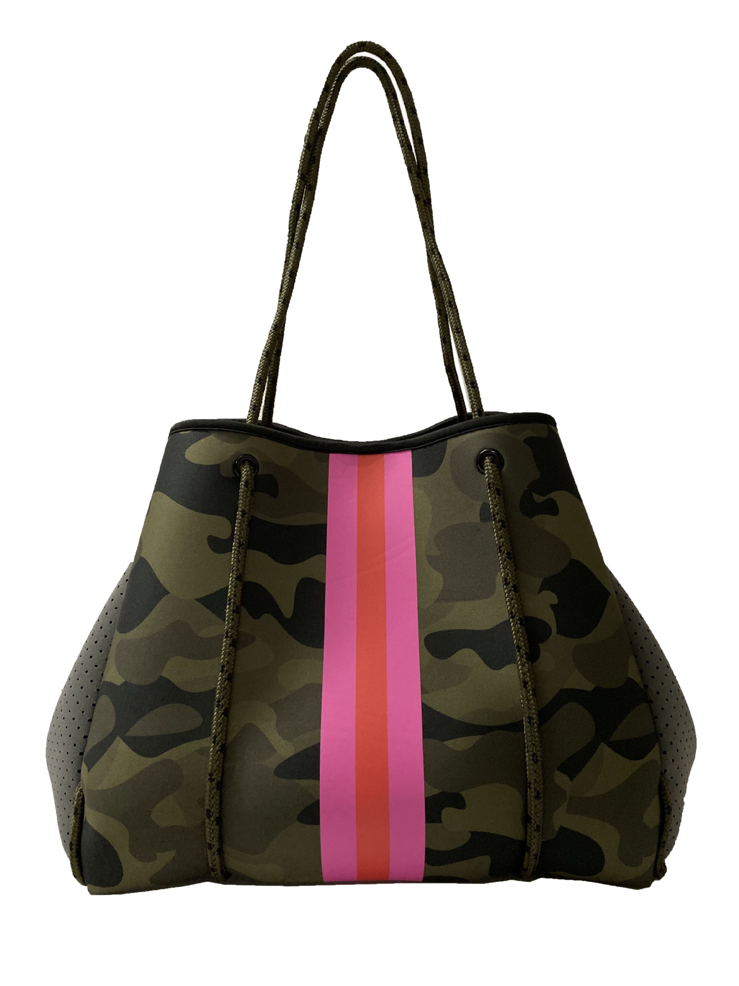 Camouflage Pattern Tote Bag, Neoprene Summer Beach Bag, Lightweight Travel  Handbags Shopping Bag - Temu