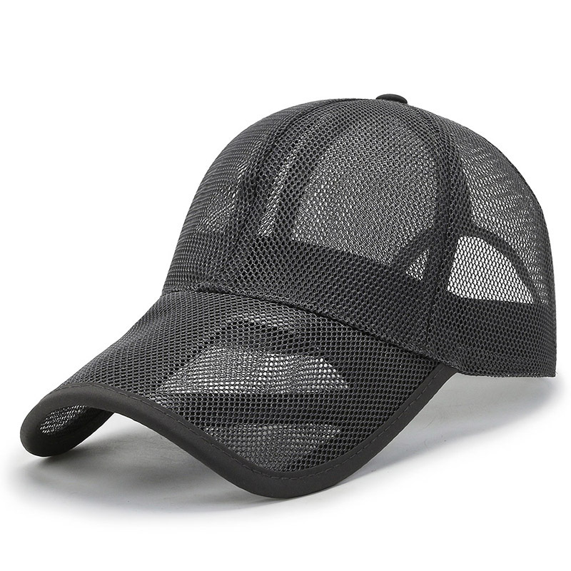 Hollow-Out Baseball Baseball Hat, Dad Hats for Men and Women, Mesh Breathable Adjustable Solid Hat for Outdoor Activities Summer Holiday,Breathable