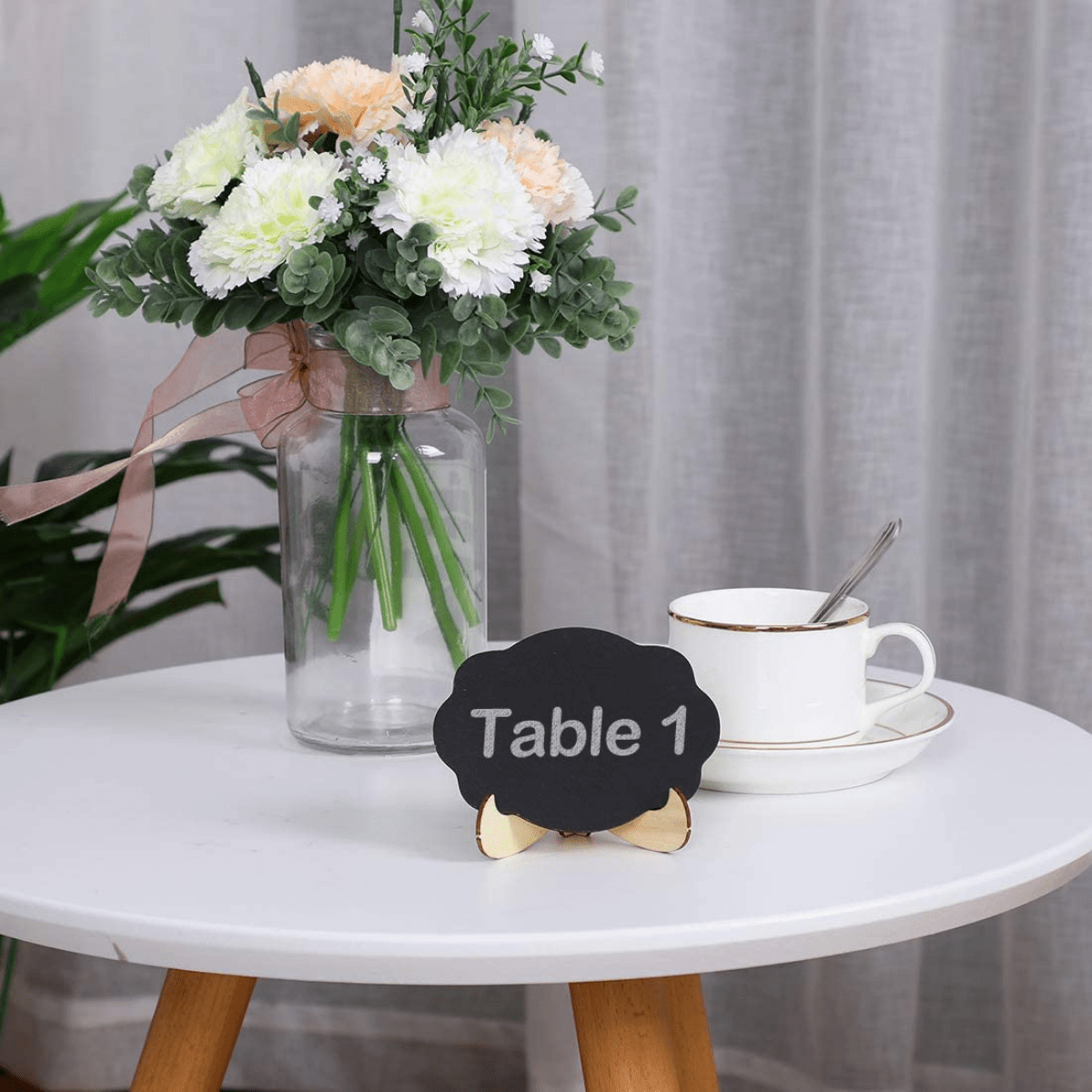 Desktop Blackboard Sign Easel Stand Mini Chalkboard For Party Wedding Table  - Buy Desktop Blackboard Sign Easel Stand Mini Chalkboard For Party Wedding  Table Product on