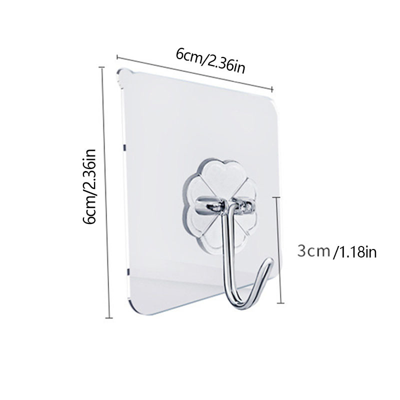 10 piezas ganchos adhesivos transparentes, colgadores de pared ganchos adhesivos  resistentes para baño ducha puerta exterior mejora del hogar, Mode de  Mujer