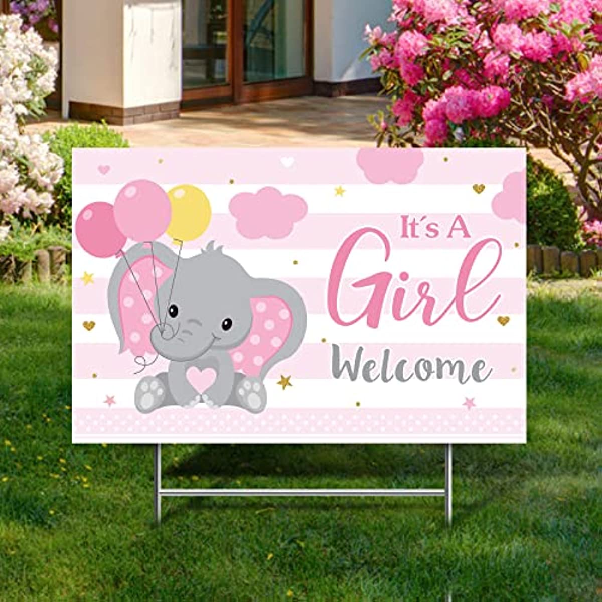 1pc Baby Elephant Shower Yard Sign With Stake Gender Reveal Yard Sign Blue  Elephant Lawn Sign Gender Reveal Lawn Sign Welcome Announcement Sign For  Outdoor Decorations - Patio, Lawn & Garden 