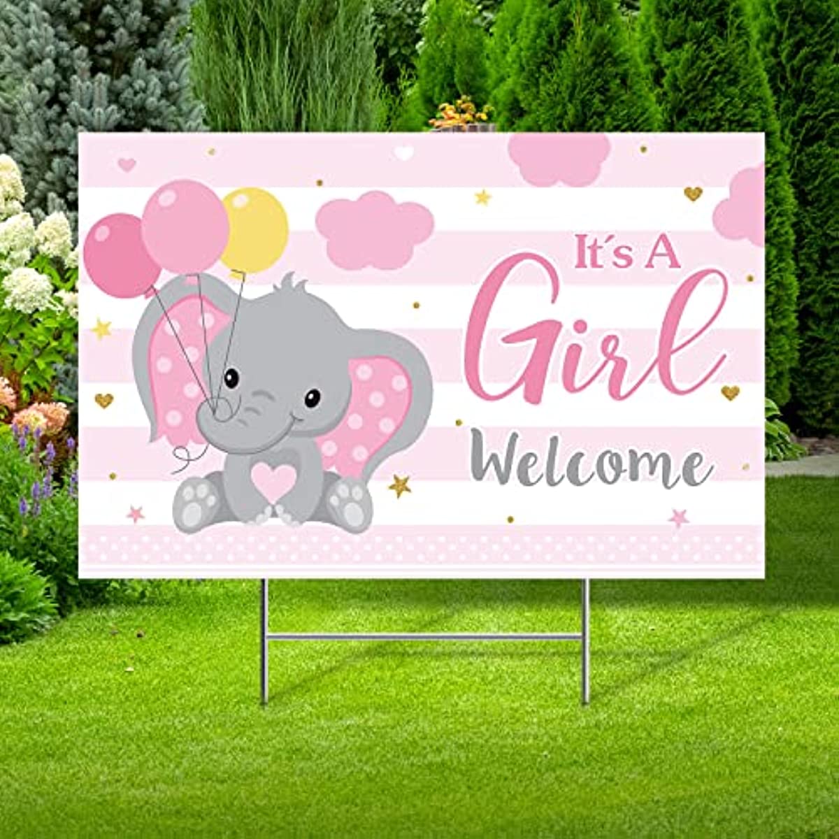 its a girl yard sign