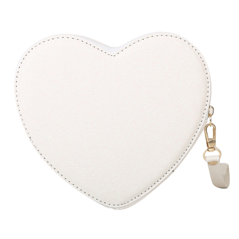 Girls Cute Cartoon Sequin Heart Shaped Crossbody Bag Coin Purse Decorative  Accessories For Party - Temu