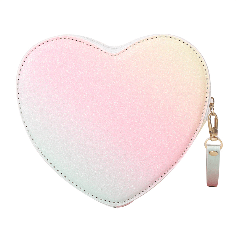 Girls Cute Cartoon Sequin Heart Shaped Crossbody Bag Coin Purse Decorative  Accessories For Party - Temu