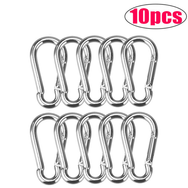 20pcs Small Carabiner Clips Key Double Clip Hook Alloy Carabiners