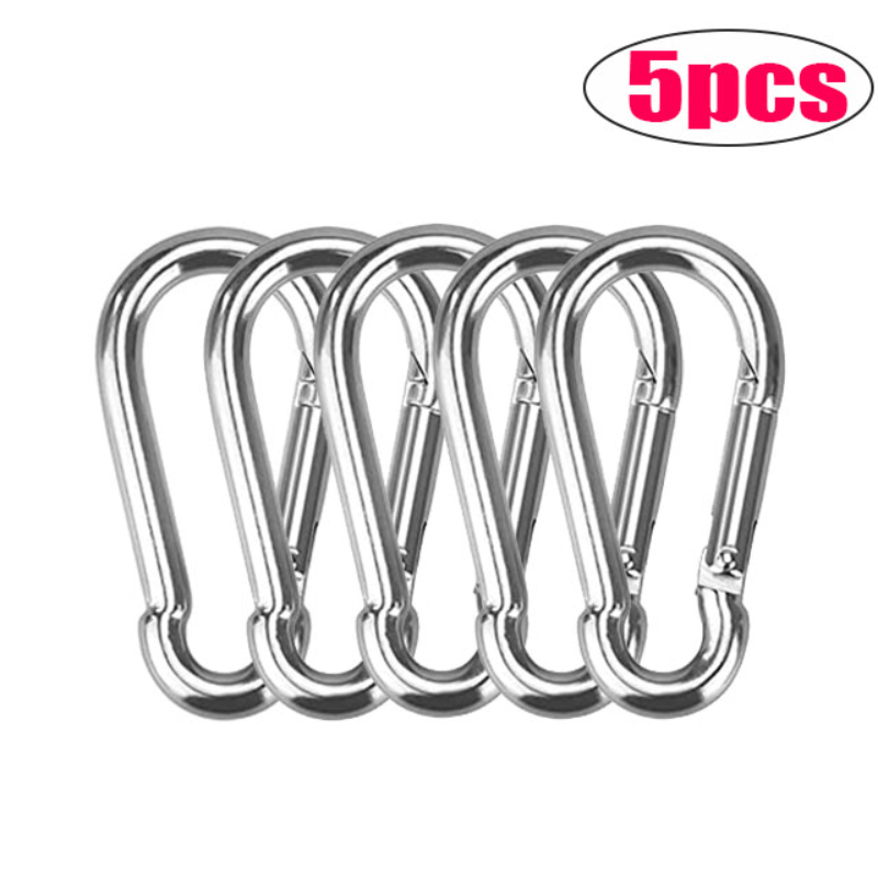 20pcs Small Carabiner Clips Key Double Clip Hook Alloy Carabiners