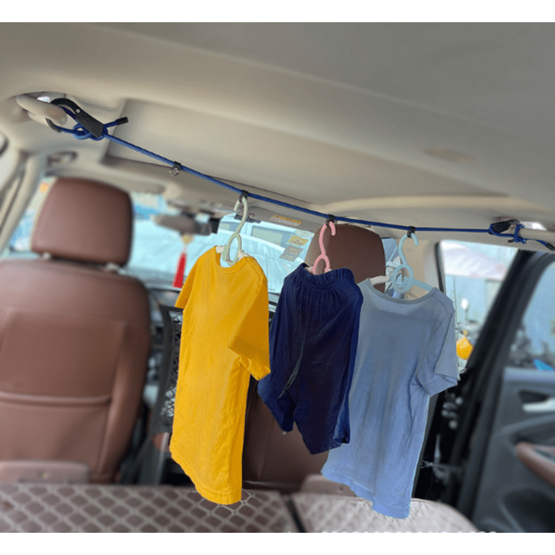Corde fixe de coffre à linge de voiture à l'extérieur de la voiture Break  intérieur suspendu ligne de vêtements accessoires intérieurs de voiture